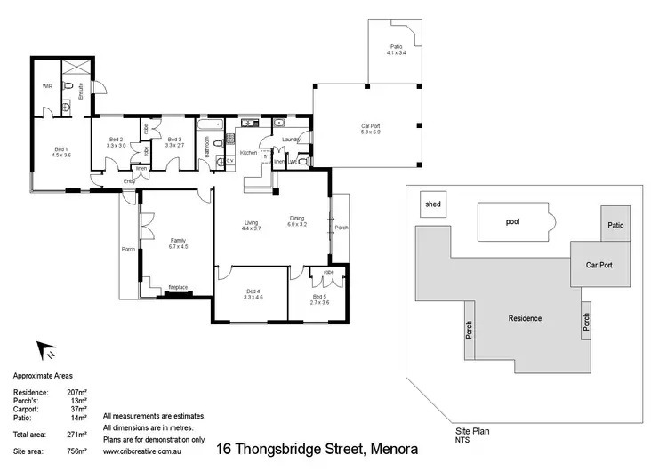 Floorplan of Homely house listing, 16 Thongsbridge Street, Menora WA 6050