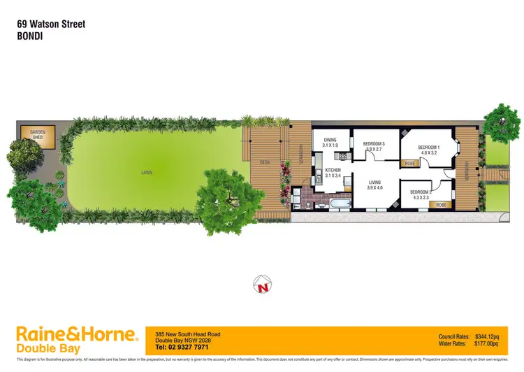 Floorplan of Homely house listing, 69 Watson Street, Bondi NSW 2026