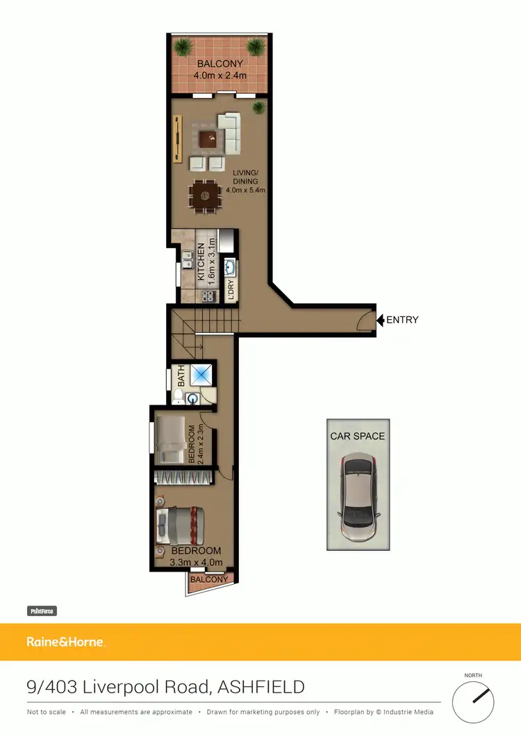 Floorplan of Homely apartment listing, 9/403-409 Liverpool Road, Ashfield NSW 2131