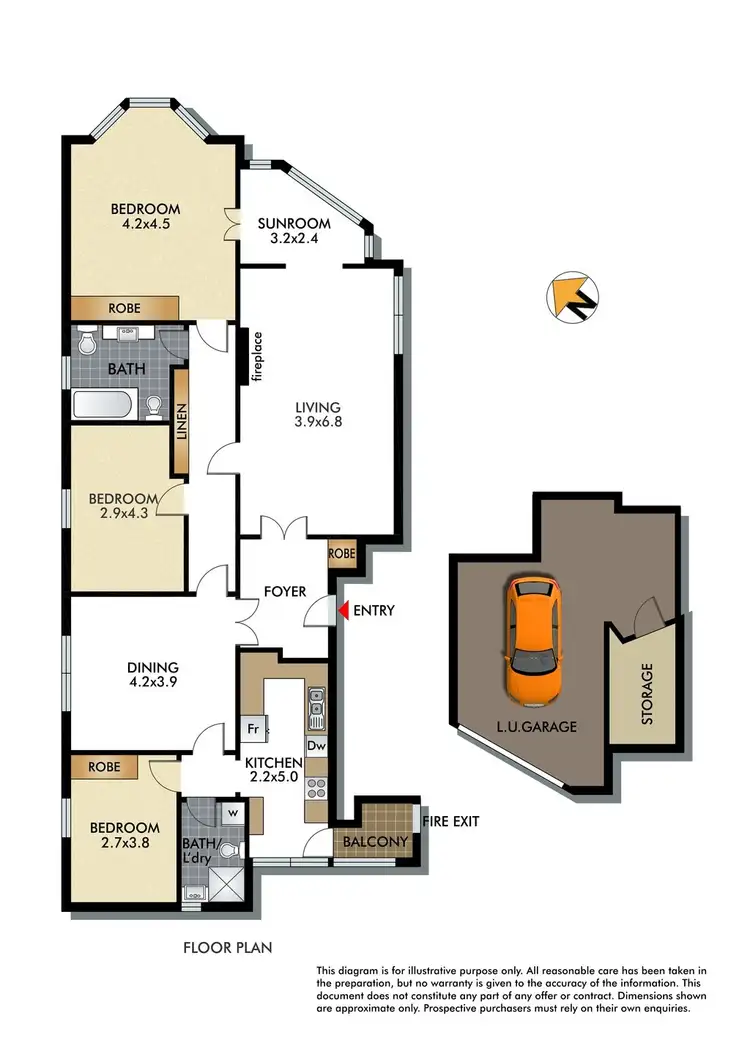 Floorplan of Homely apartment listing, 3/91 Drumalbyn Road, Bellevue Hill NSW 2023