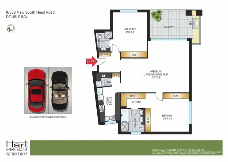 Floorplan of Homely apartment listing, 8/539 New South Head Road, Double Bay NSW 2028