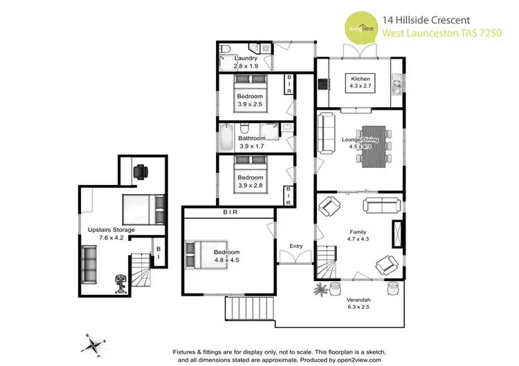 Floorplan of Homely house listing, 14 Hillside Crescent, West Launceston TAS 7250