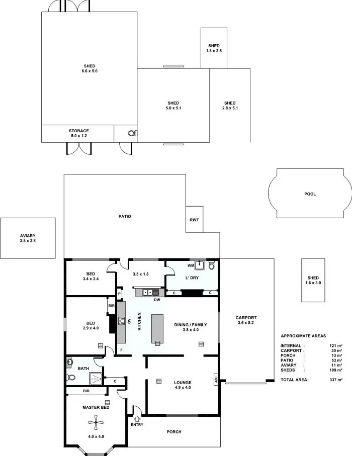 Floorplan of Homely house listing, 3 Chamberlain Road, Willaston SA 5118