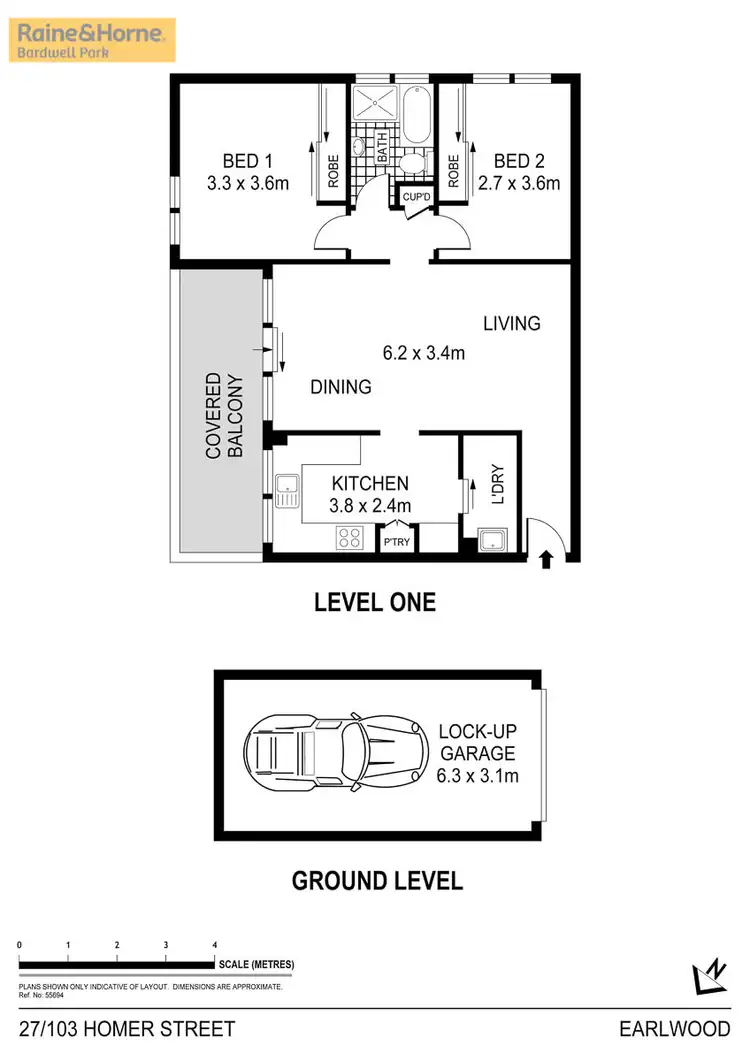 Floorplan of Homely unit listing, 27/103-107 Homer Street, Earlwood NSW 2206