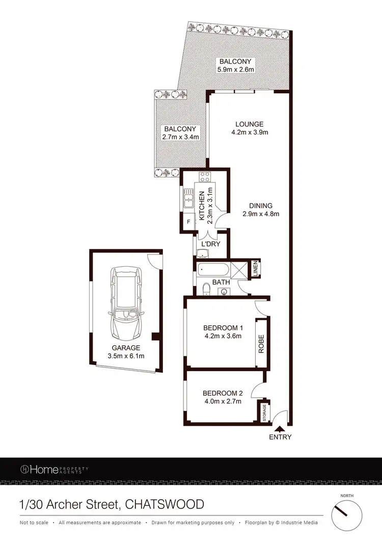 Floorplan of Homely apartment listing, 1/30 Archer Street, Chatswood NSW 2067