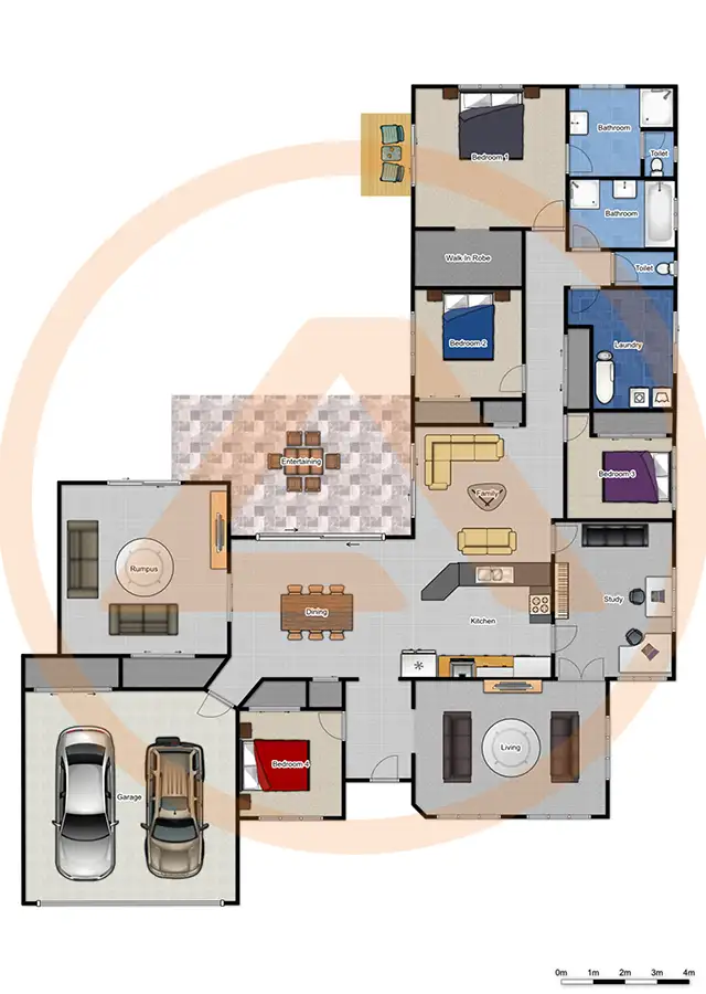 Floorplan of Homely house listing, 16 Utah Place, Parkinson QLD 4115