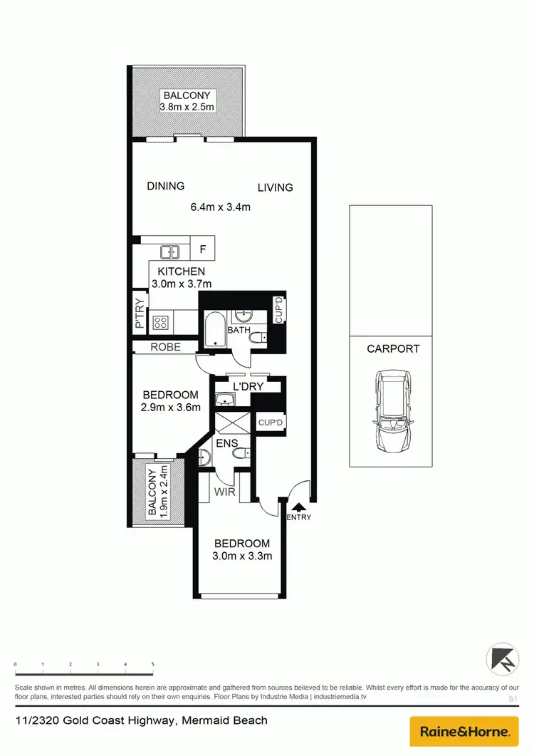 Floorplan of Homely unit listing, 11/2320 Gold Coast Highway, Mermaid Beach QLD 4218