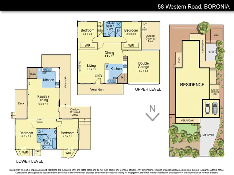 Floorplan of Homely house listing, 58 Western Road, Boronia VIC 3155