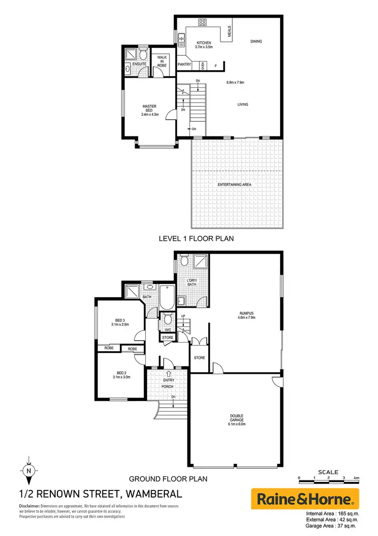 Floorplan of Homely townhouse listing, 1/2 Renown St, Wamberal NSW 2260