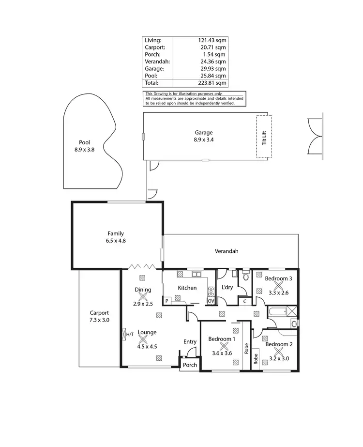 Floorplan of Homely house listing, 8 Morawa Avenue, Gilles Plains SA 5086