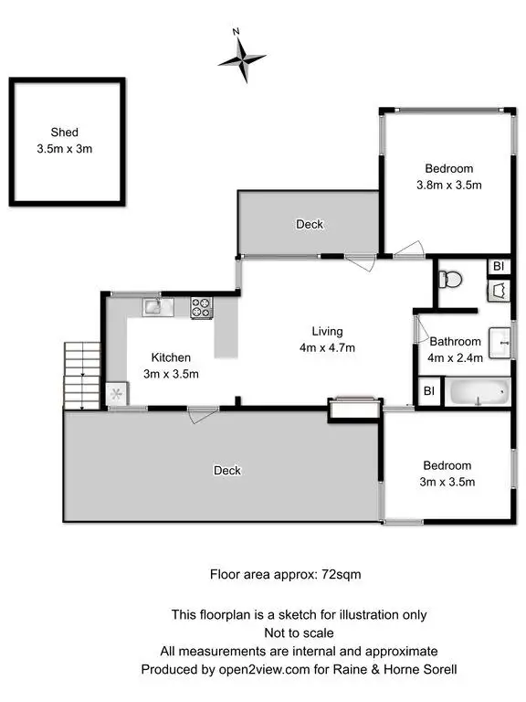 Floorplan of Homely house listing, 21 Rantons Road, Dodges Ferry TAS 7173