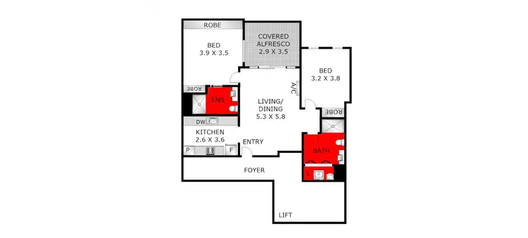 Floorplan of Homely apartment listing, 705/8 Gheringhap Street, Geelong VIC 3220