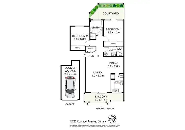 Floorplan of Homely unit listing, 12/25-29 Koorabel Ave, Gymea NSW 2227
