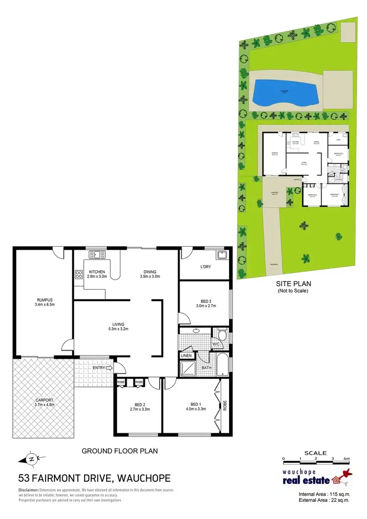 Floorplan of Homely house listing, 53 Fairmont Drive, Wauchope NSW 2446