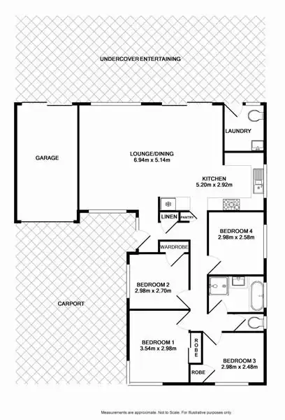 Floorplan of Homely house listing, 89 Hamlet Crescent, Rosemeadow NSW 2560