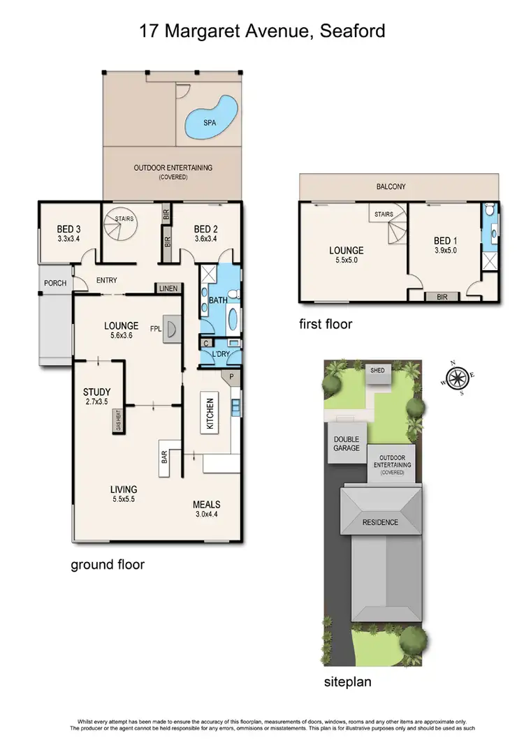 Floorplan of Homely house listing, 17 Margaret Avenue, Seaford VIC 3198