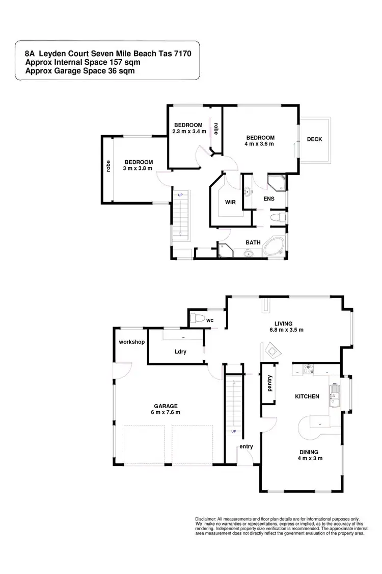 Floorplan of Homely house listing, 8a Leyden Crt, Seven Mile Beach TAS 7170