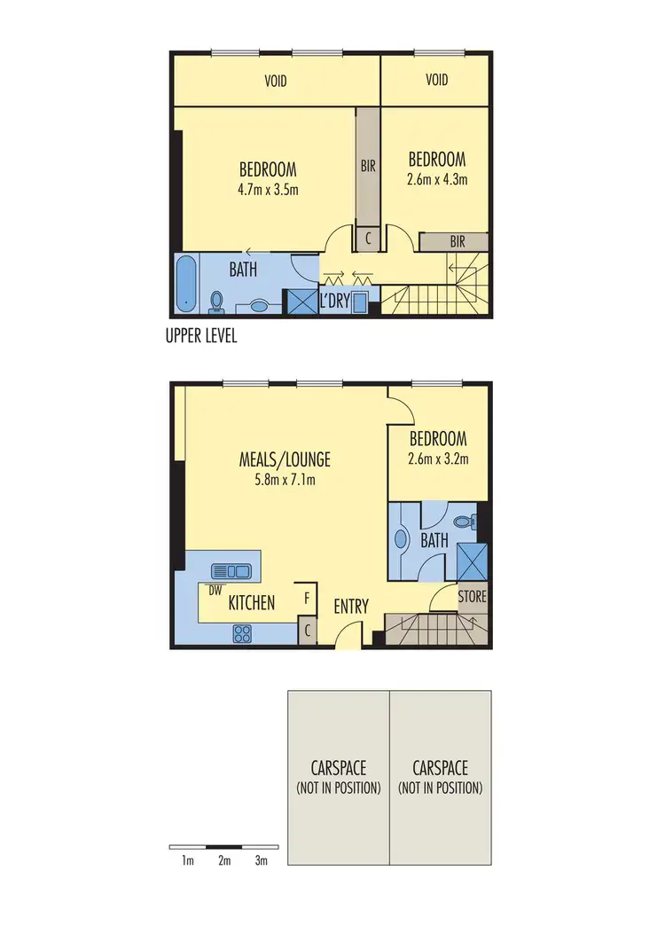 Floorplan of Homely apartment listing, 325/63 Spencer Street, Melbourne VIC 3000