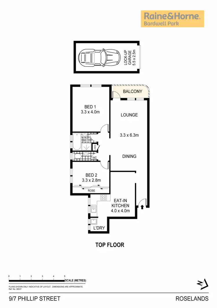 Floorplan of Homely unit listing, 9/7 Phillip Street, Roselands NSW 2196