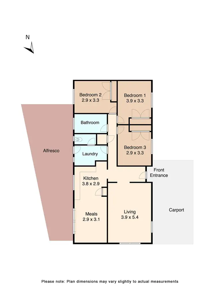 Floorplan of Homely house listing, 14 Waltham Drive, Wendouree VIC 3355