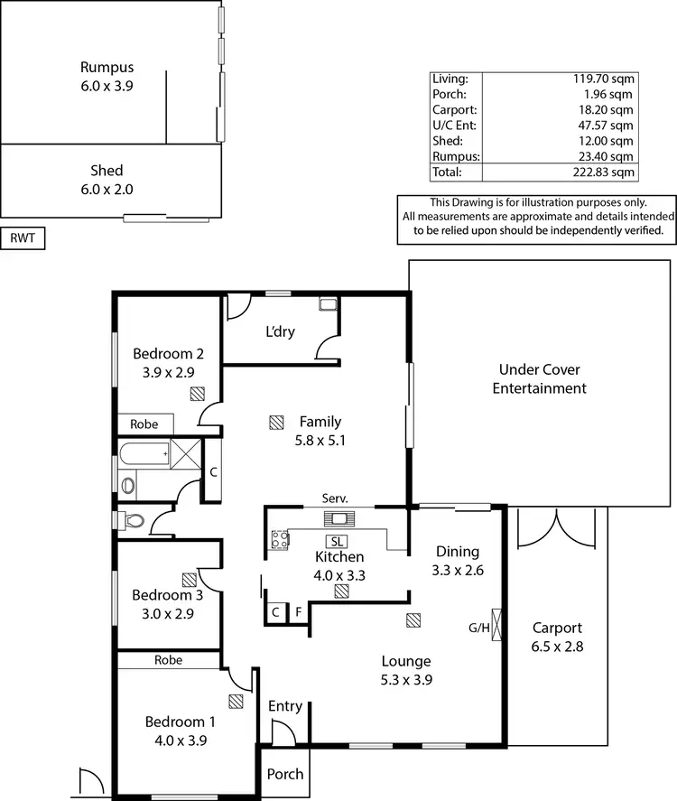 Floorplan of Homely house listing, 6 Patrick Street, Athelstone SA 5076