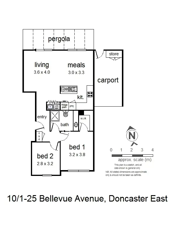 Floorplan of Homely apartment listing, 10/1-25 Bellevue Avenue, Doncaster East VIC 3109