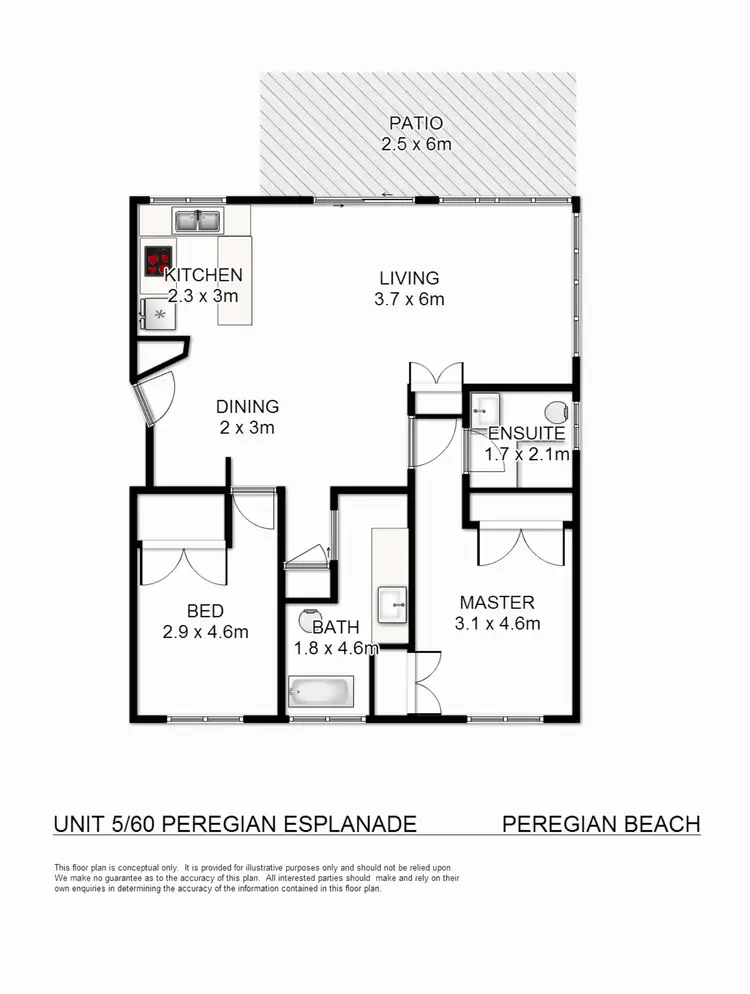 Floorplan of Homely unit listing, 5/60 Peregian Esplanade, Peregian Beach QLD 4573