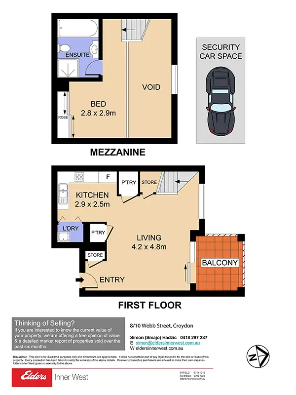 Floorplan of Homely unit listing, 8/10 Webb Street (Enter via Boundary St), Croydon NSW 2132