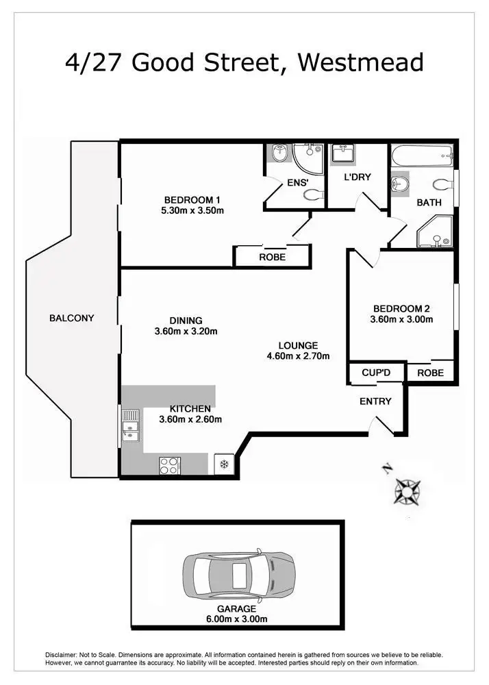 Floorplan of Homely unit listing, 4/27 Good Street, Westmead NSW 2145