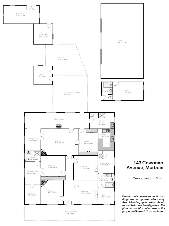Floorplan of Homely house listing, 143 Cowanna Avenue, Merbein VIC 3505