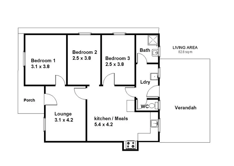 Floorplan of Homely house listing, 20 Hopkins Street, Renmark SA 5341