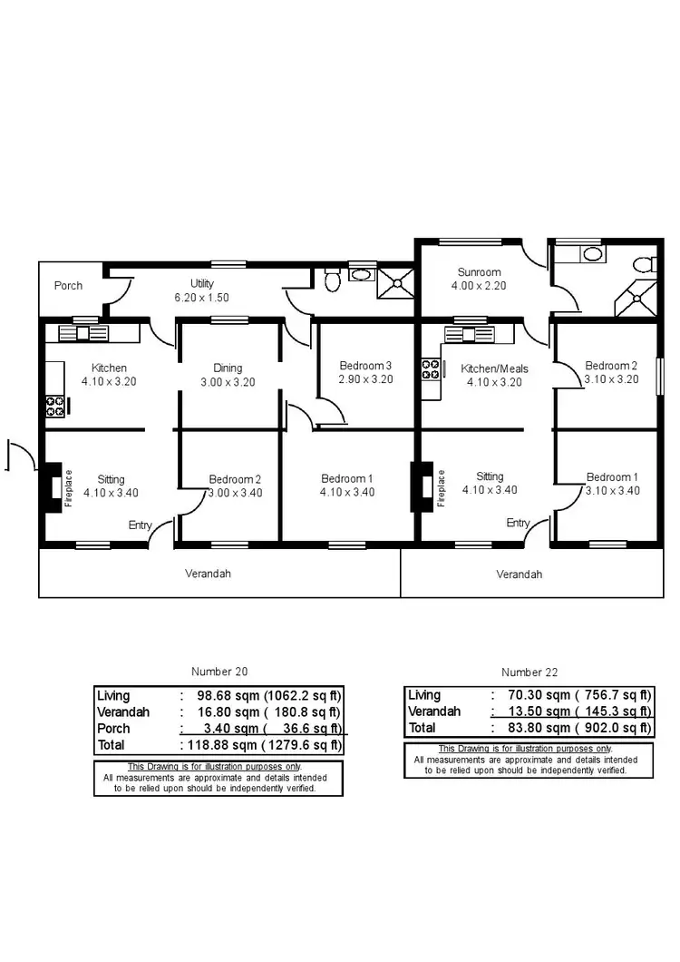 Floorplan of Homely house listing, 20-22 Taylor Street, Burra SA 5417