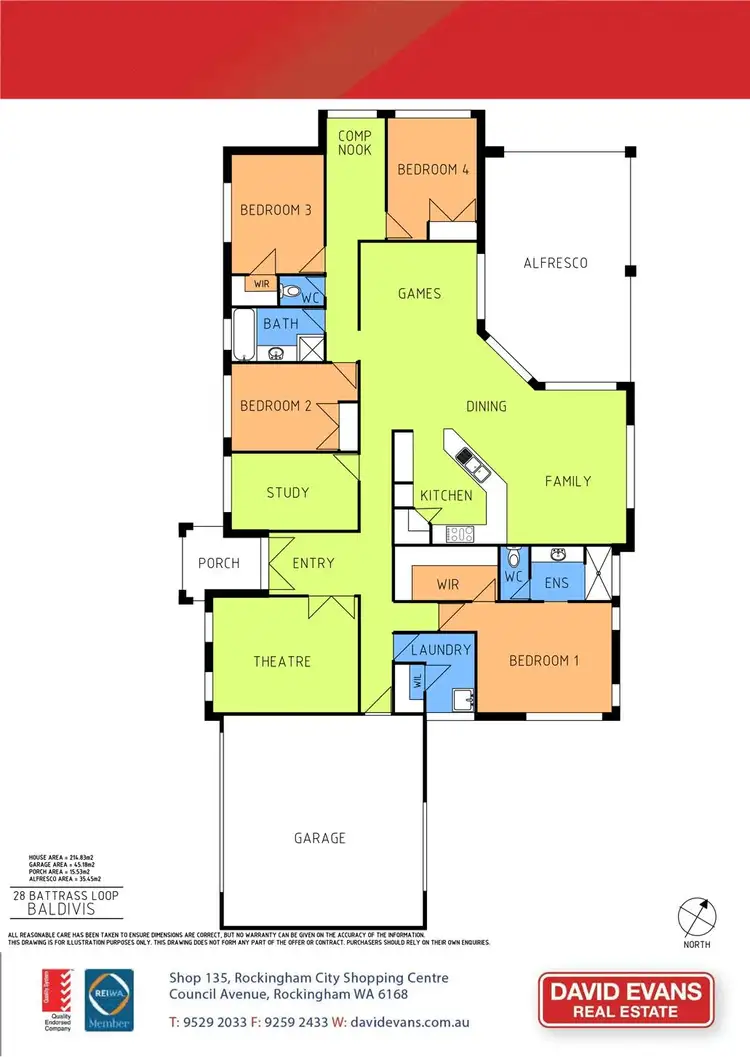 Floorplan of Homely house listing, 28 Battrass Loop, Baldivis WA 6171