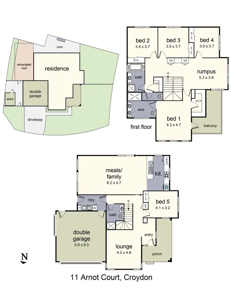 Floorplan of Homely house listing, 11 Arnot Court, Croydon VIC 3136