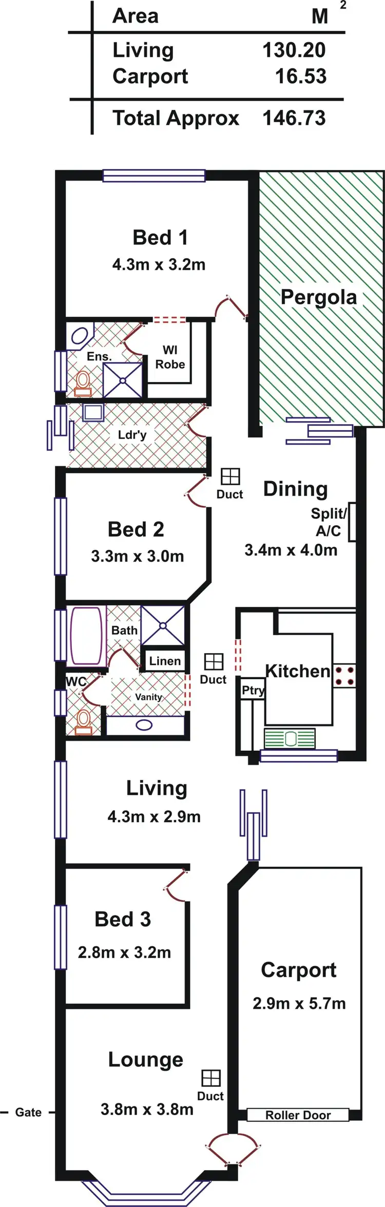 Floorplan of Homely house listing, 1/9 The Driveway, Holden Hill SA 5088