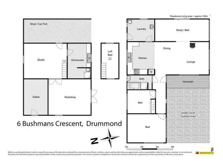 Floorplan of Homely house listing, 6 Bushmans Crescent, Drummond VIC 3461