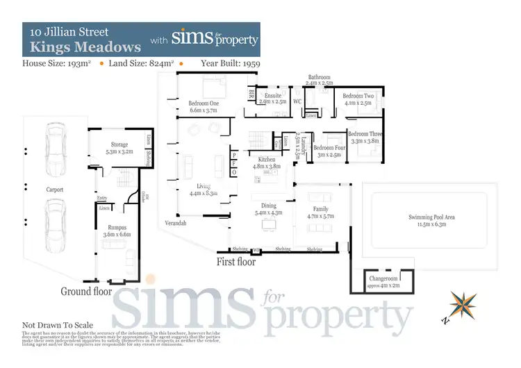 Floorplan of Homely house listing, 10 Jillian Street, Kings Meadows TAS 7249