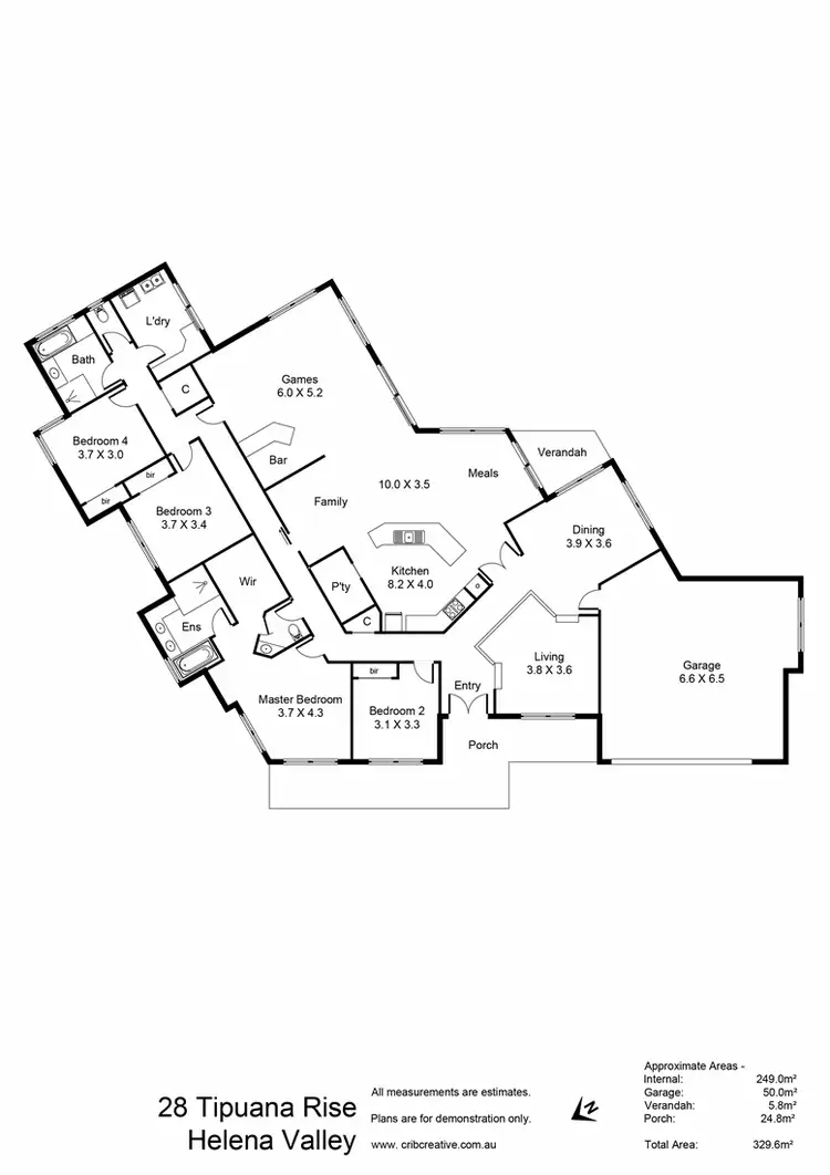 Floorplan of Homely house listing, 28 Tipuana Rise, Helena Valley WA 6056
