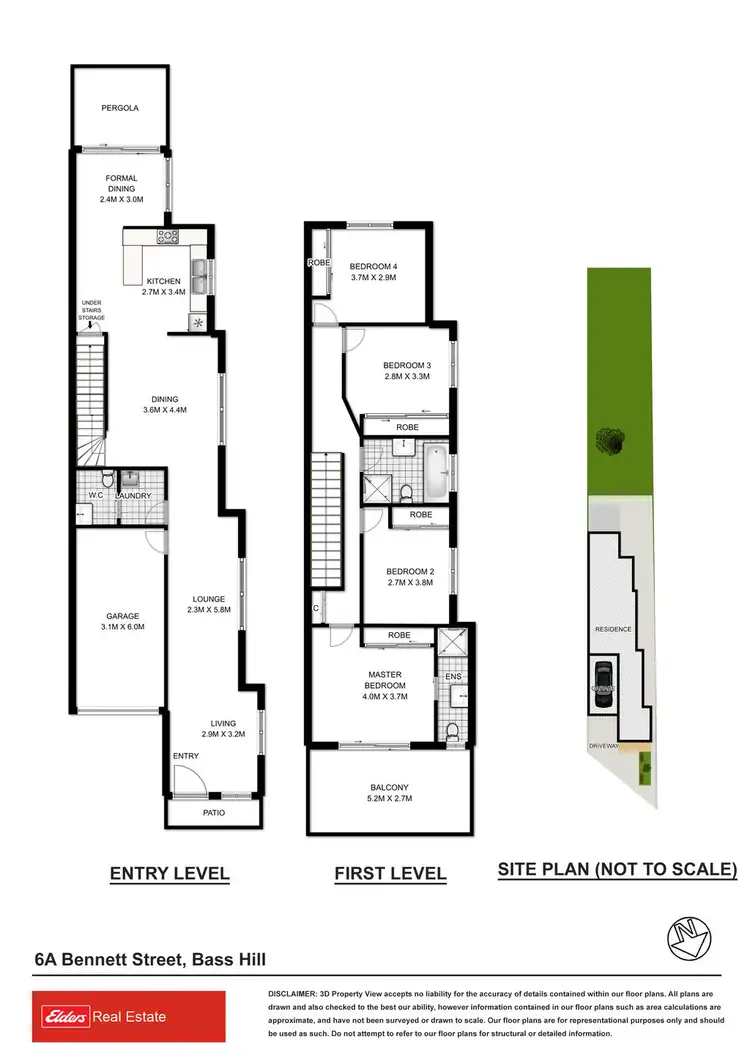 Floorplan of Homely semi-detached listing, 6a Bennett Street, Bass Hill NSW 2197