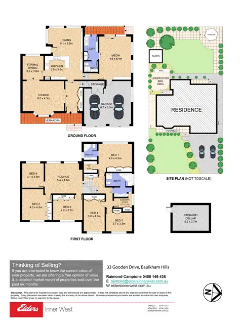 Floorplan of Homely house listing, 33 Gooden Drive, Baulkham Hills NSW 2153