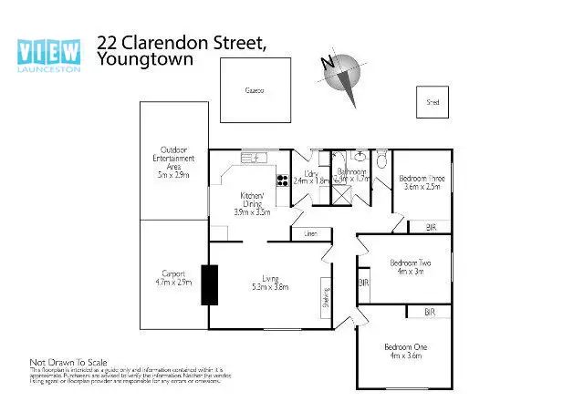 Floorplan of Homely house listing, 22 Clarendon Street, Youngtown TAS 7249