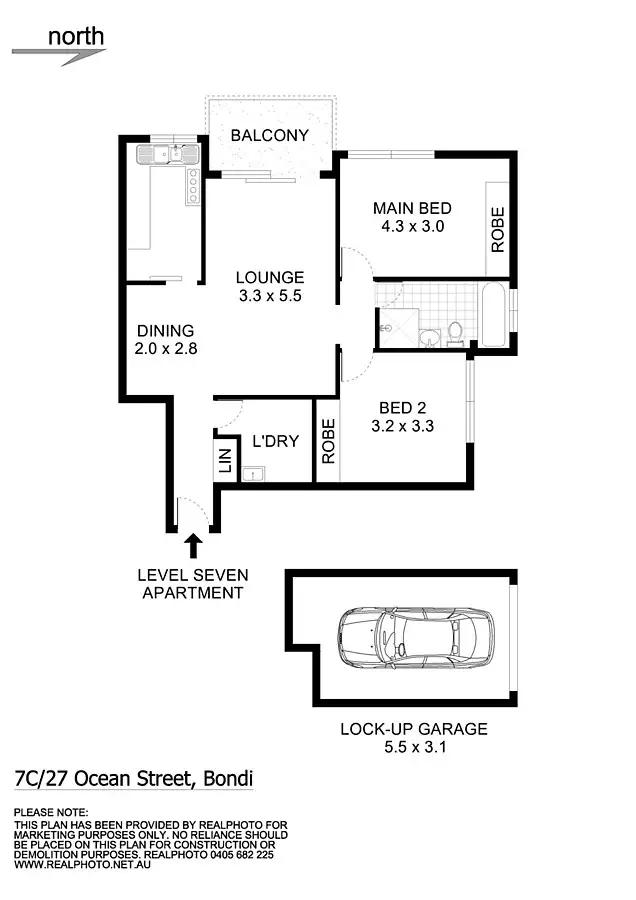 Floorplan of Homely apartment listing, 33/27-31 Ocean Street, Bondi NSW 2026