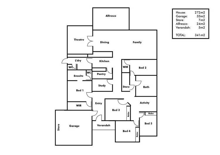 Floorplan of Homely house listing, 8 Regelia Vista, Beeliar WA 6164