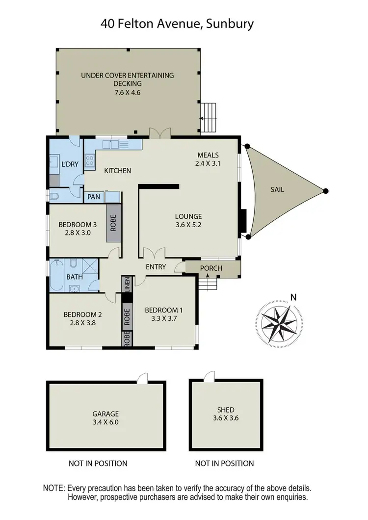 Floorplan of Homely house listing, 40 Felton Avenue, Sunbury VIC 3429