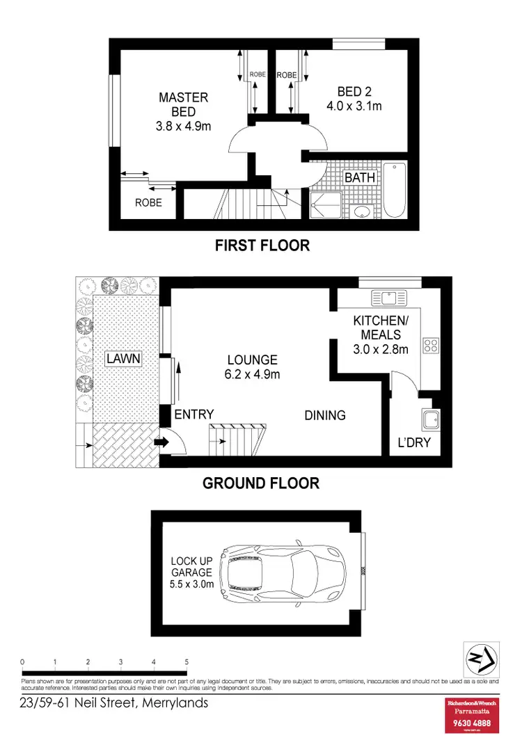 Floorplan of Homely townhouse listing, 23/59-61 Neil Street, Merrylands NSW 2160