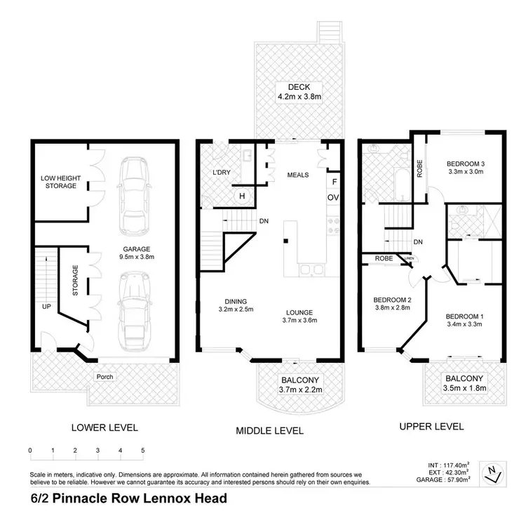 Floorplan of Homely townhouse listing, 6/2 PINNACLE ROW, Lennox Head NSW 2478