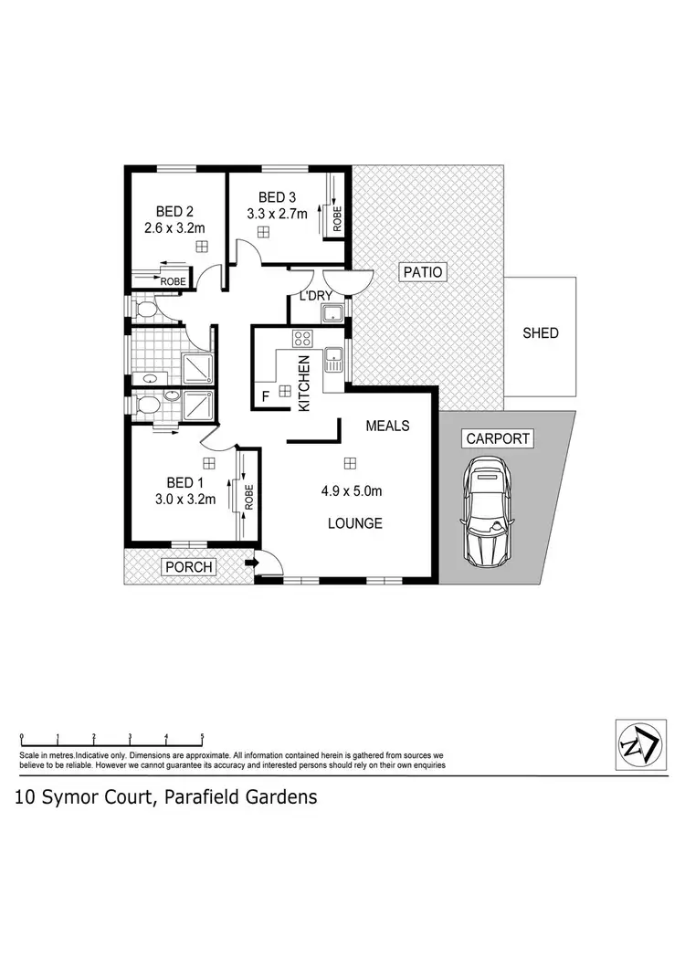 Floorplan of Homely house listing, 10A Symor Court, Parafield Gardens SA 5107