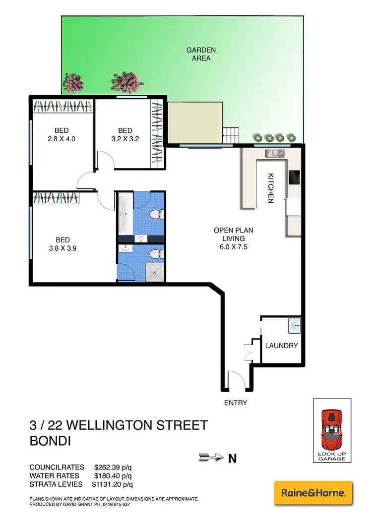 Floorplan of Homely apartment listing, 3/22 Wellington Street, Bondi NSW 2026