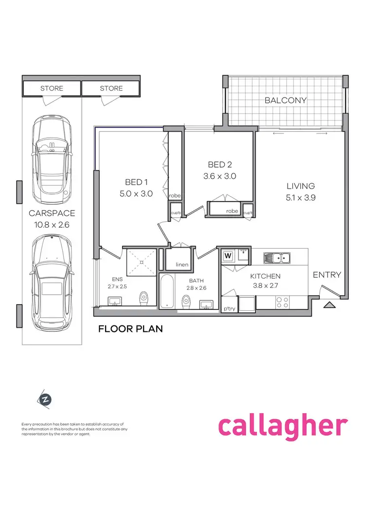 Floorplan of Homely apartment listing, 403/13 Waterview Drive, Lane Cove NSW 2066