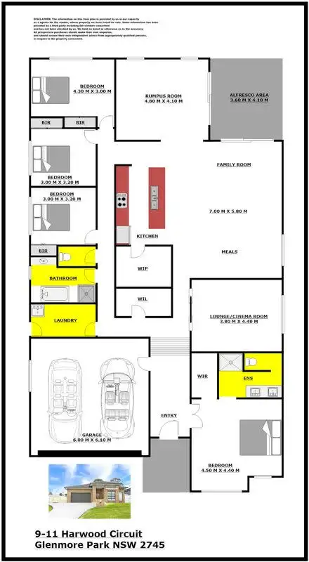 Floorplan of Homely house listing, 9-11 Harwood Circuit, Glenmore Park NSW 2745